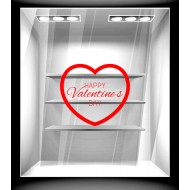 Αυτοκόλλητο βιτρίνας - Αγίος Βαλεντίνος 75